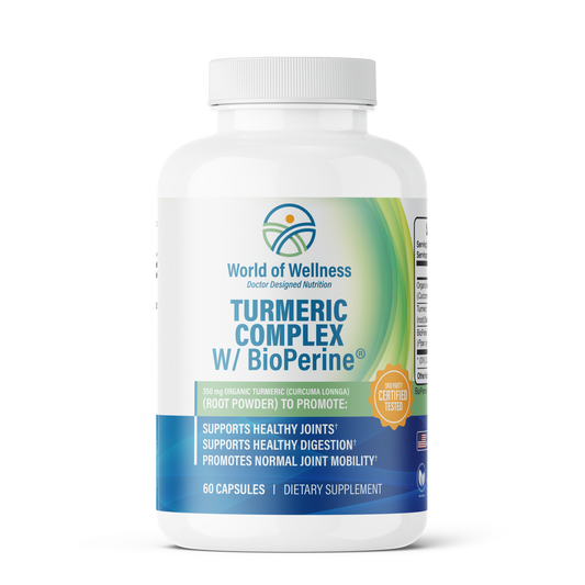 Turmeric w/ Bioperine, 1-3 serv. sz