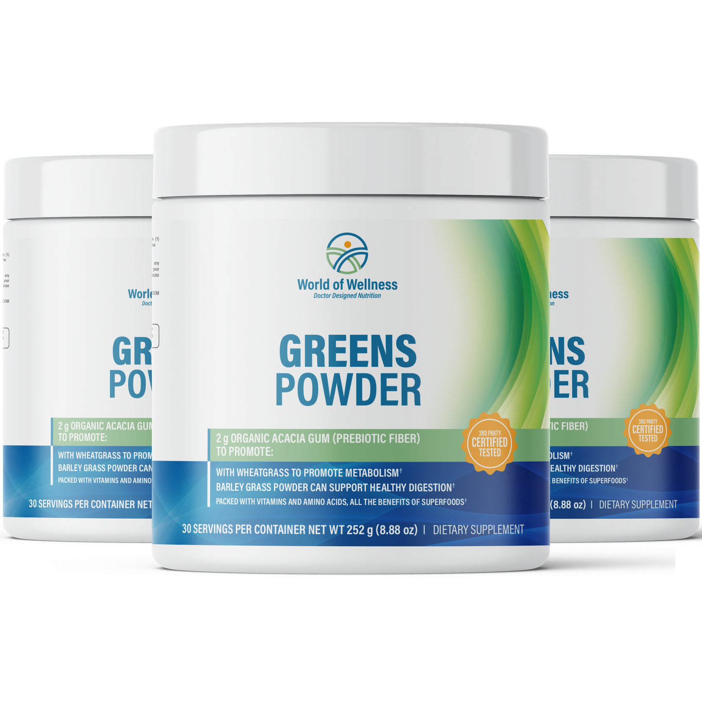 Greens, Fruit Punch Powder, 8.4g serv/30 serv.