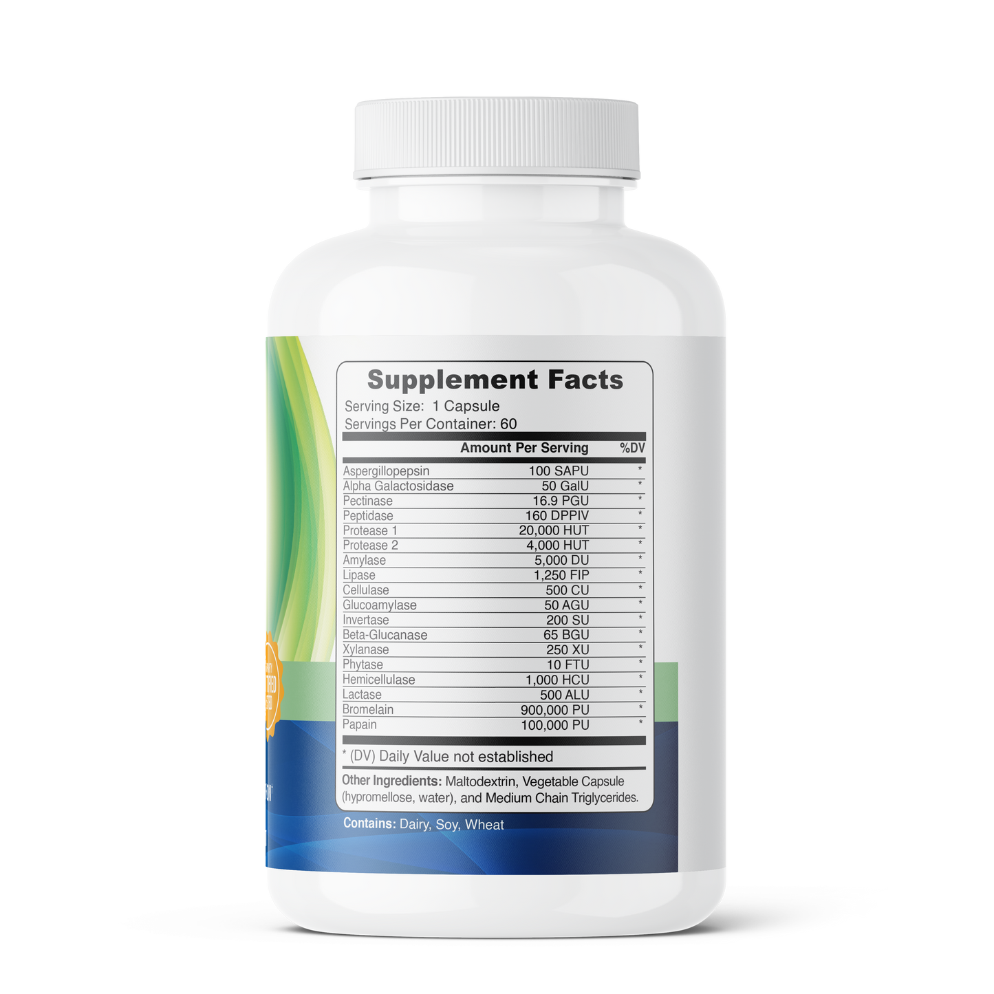 Digestive Enzymes, 1 serv. sz